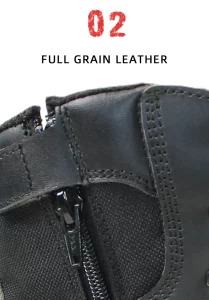 Military boots with zipper factory