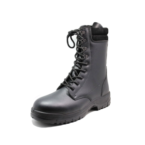 black military combat boots