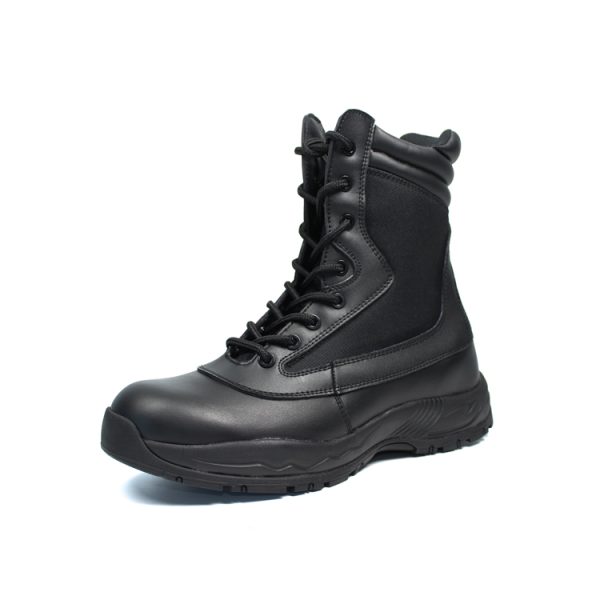 Black leather military boots - Professional Military Boots Manufacturer ...
