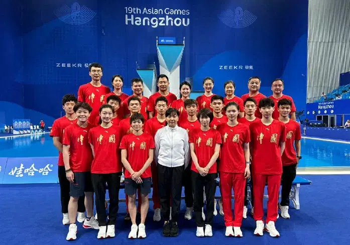 Chinese swimming athletes