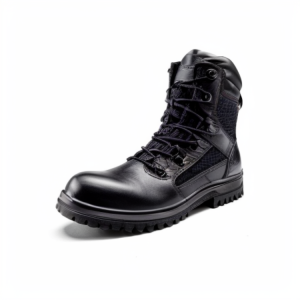 black tactical boots