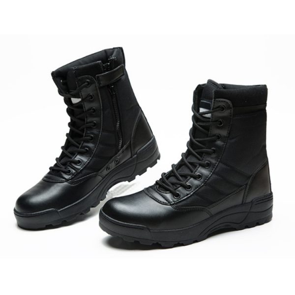 leather combat boots supplier