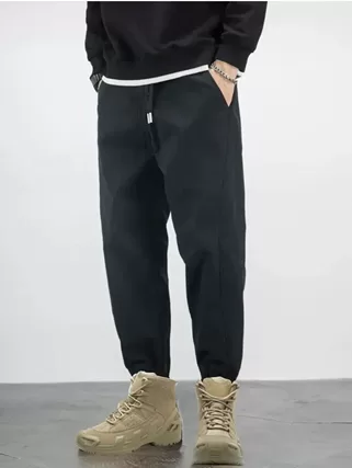 style combat boots mens with corset sweatpants