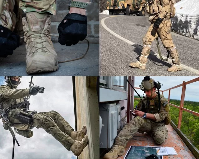 Why do soldiers wear boots