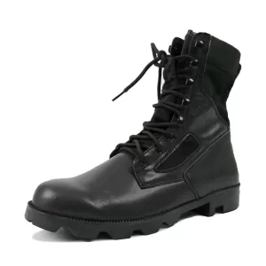 Men's dark combat boots