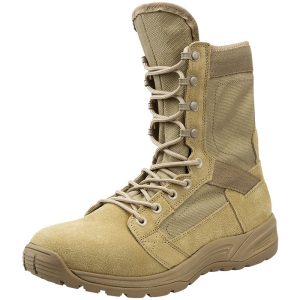 brown combat boots