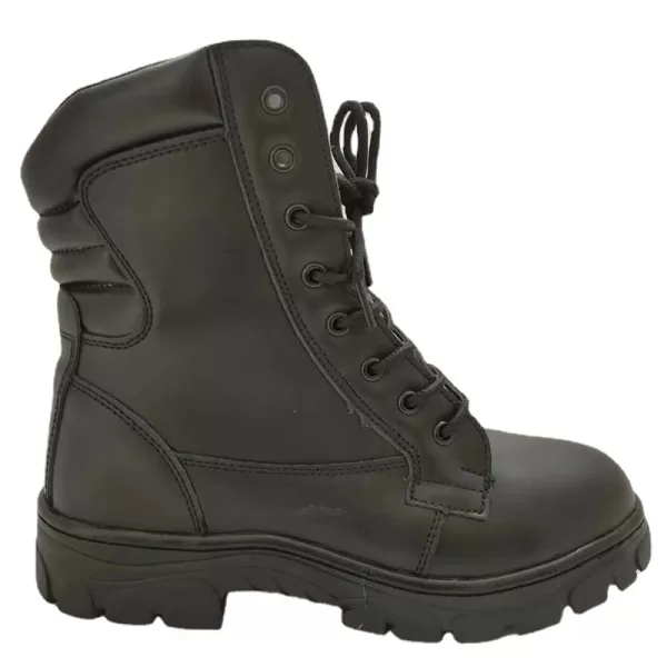 steel toe police boots factory