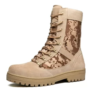 men’s sand combat boots