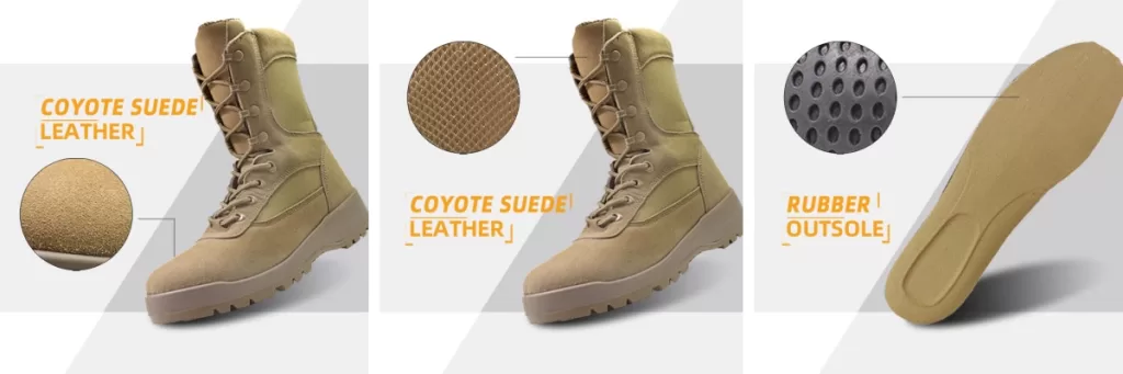 brown combat boots supplier