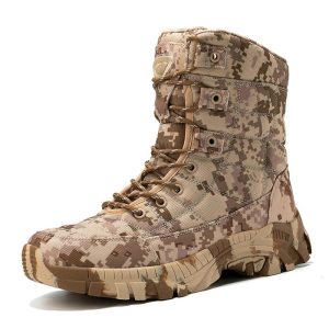 camouflage military boots