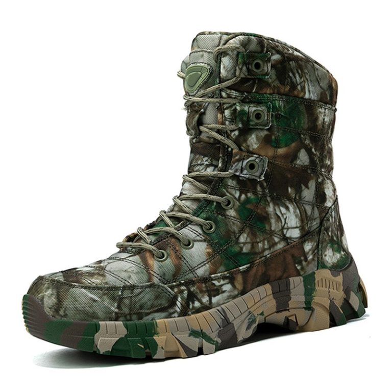 Men's Casual Camouflage Military Boots  | Khaki Black Gray