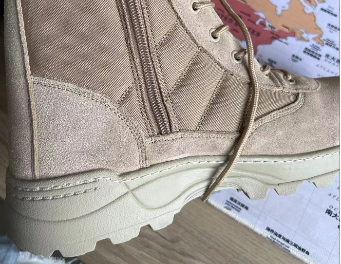 military boot sole stitching