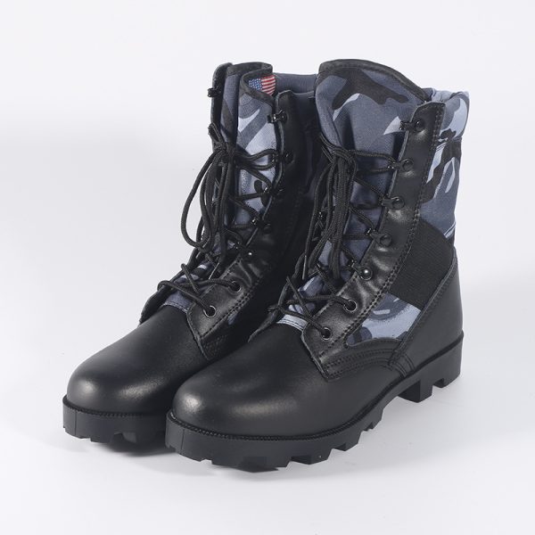 camouflage combat military boots