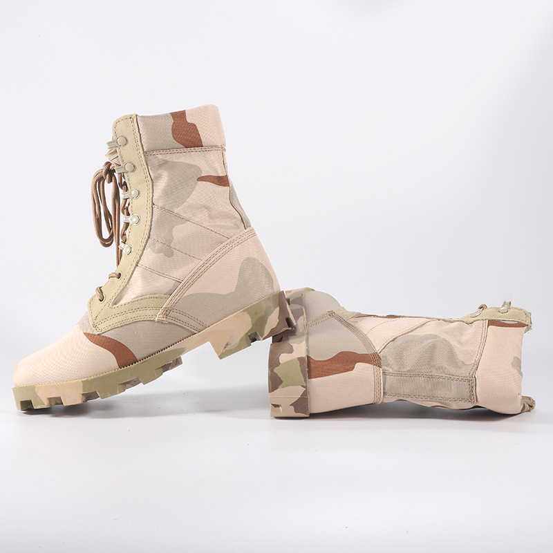 camouflage combat military boots