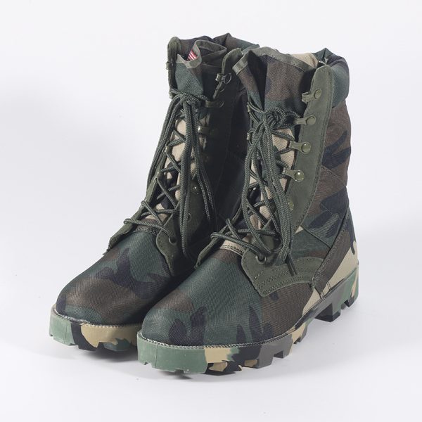 camouflage combat military boots