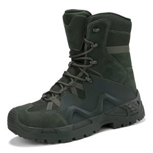 combat boots green