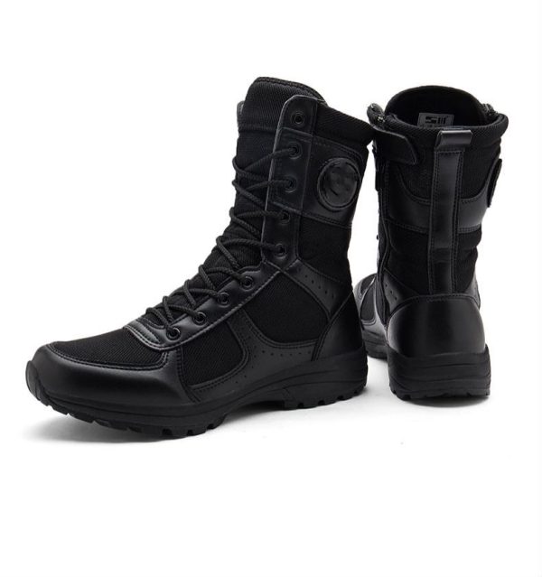 zip up combat boots factory