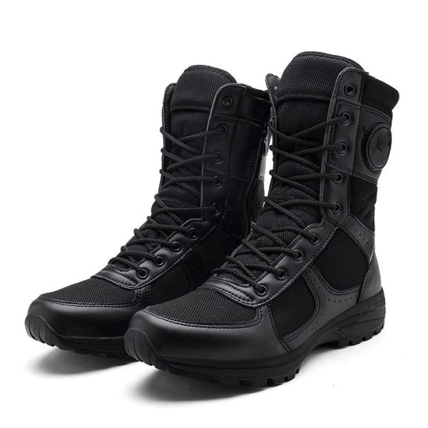 zip up combat boots supplier