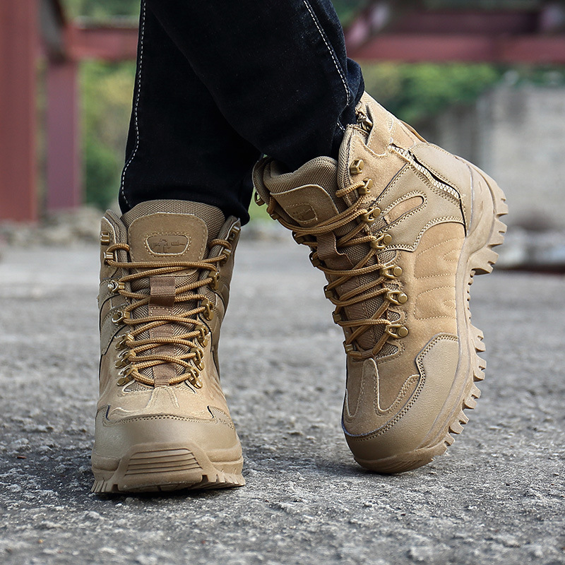 Breathable non slip combat boots supplier