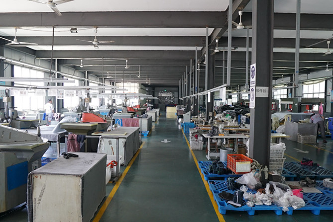 factory of low-cut desert army boots