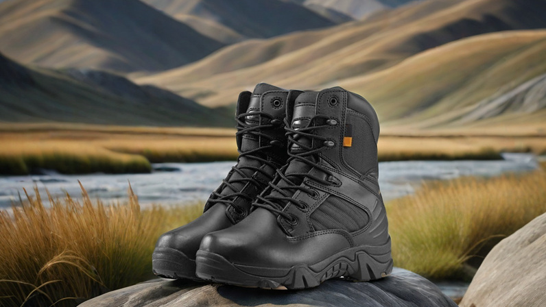 features of side zip tactical boots