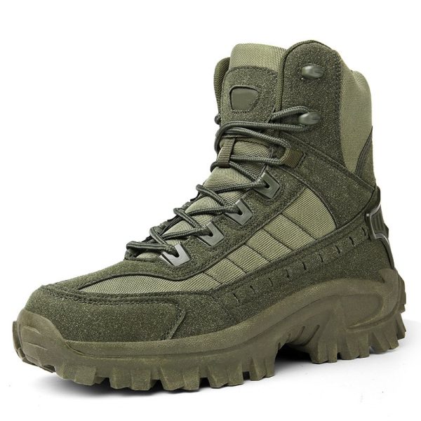 leather combat boots mens